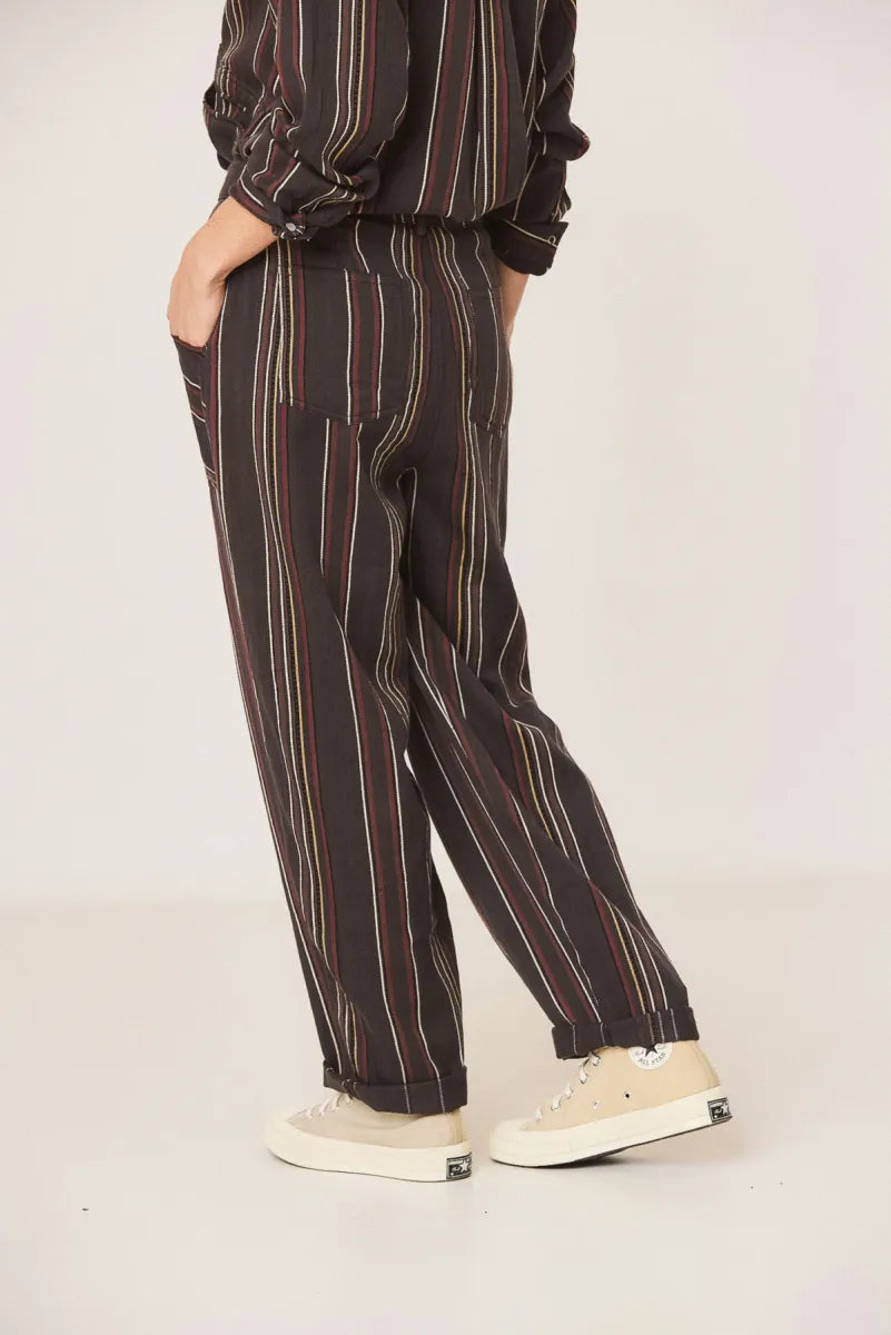 indi & cold Striped Carot Pants