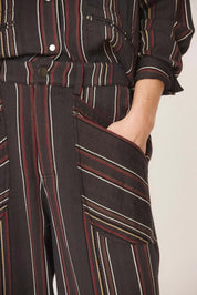 Striped Carot Pants