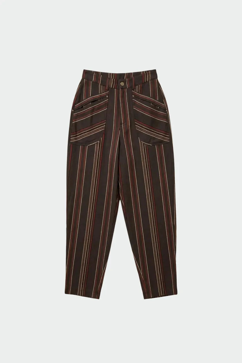 indi & cold Striped Carot Pants