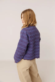 indi & cold Contrast-Embroidery Quilted Jacket