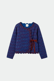 indi & cold Contrast-Embroidery Quilted Jacket