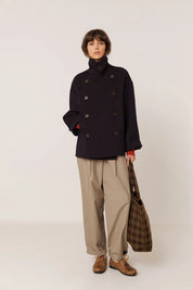 indi & cold Double-breasted Wool Coat