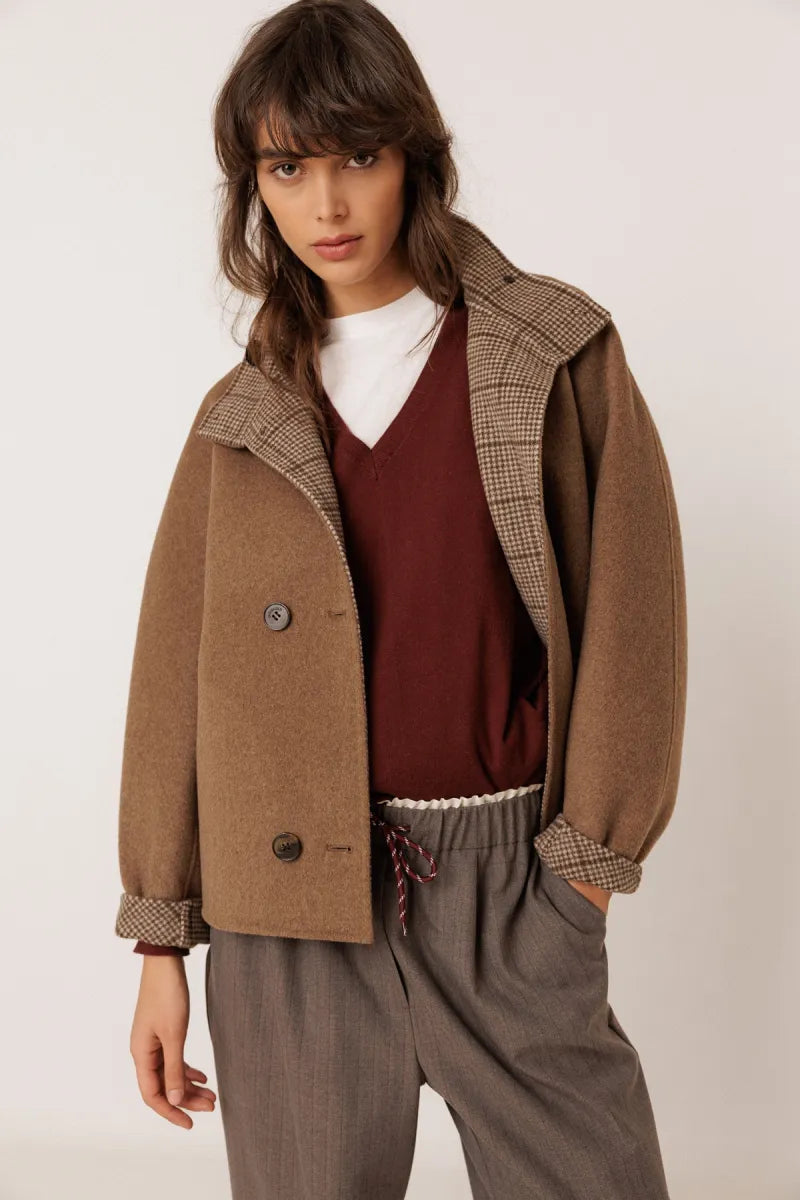 indi & cold Short Wool Coat