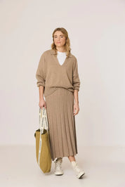 indi & cold Polo sweater with cashmere