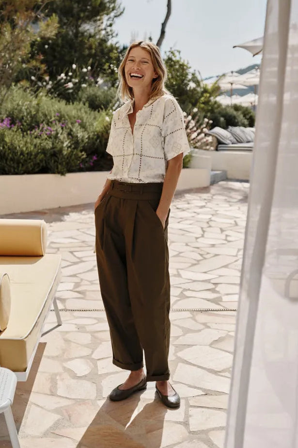 Indi & Cold Poplin Carot Pants