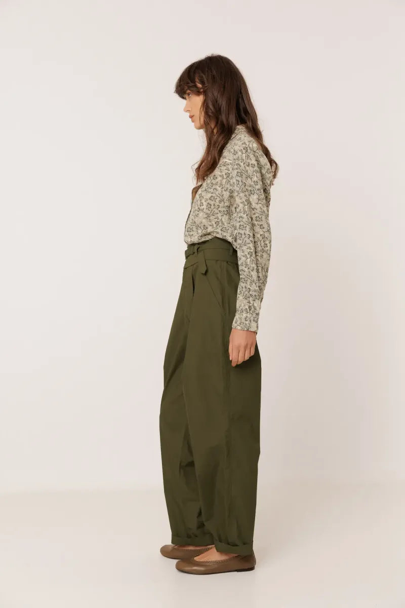 indi & cold Poplin Carot Pants