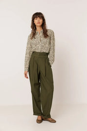indi & cold Poplin Carot Pants