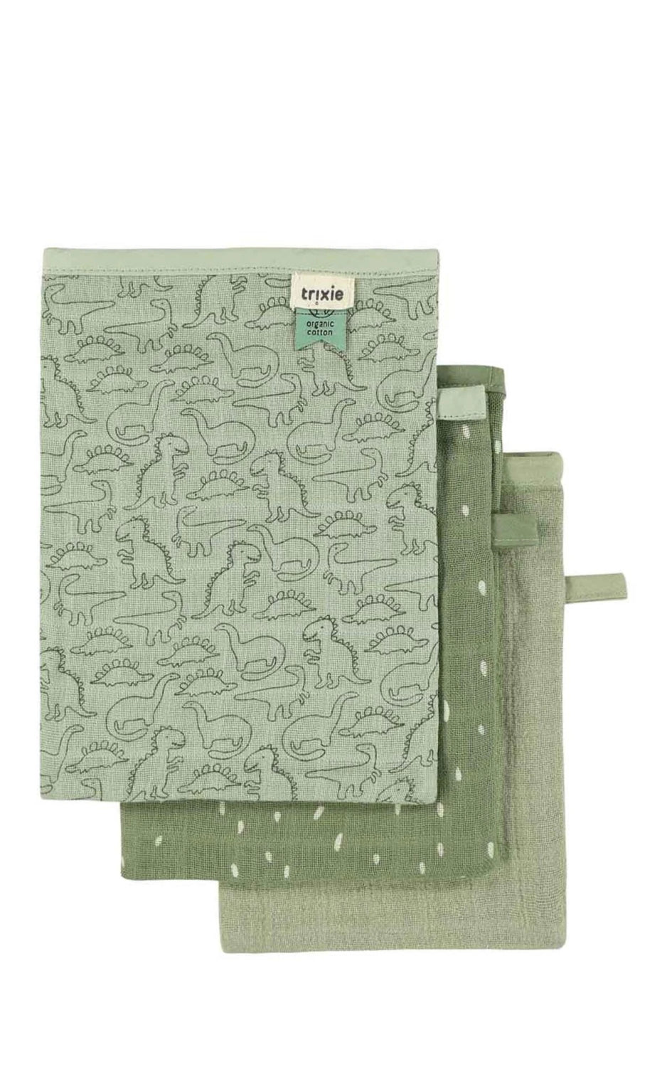 Washcloth 3-pack Daring Dino