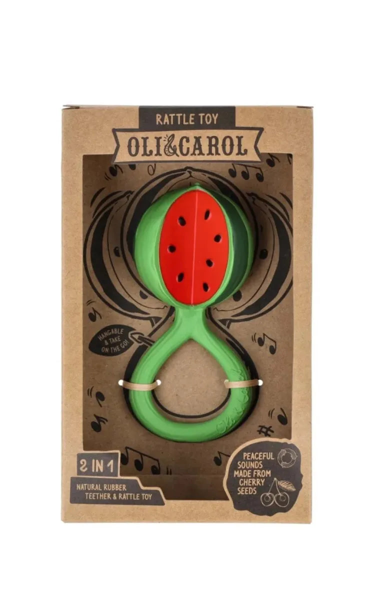 Oli & Carol Watermelon Rattle Toy