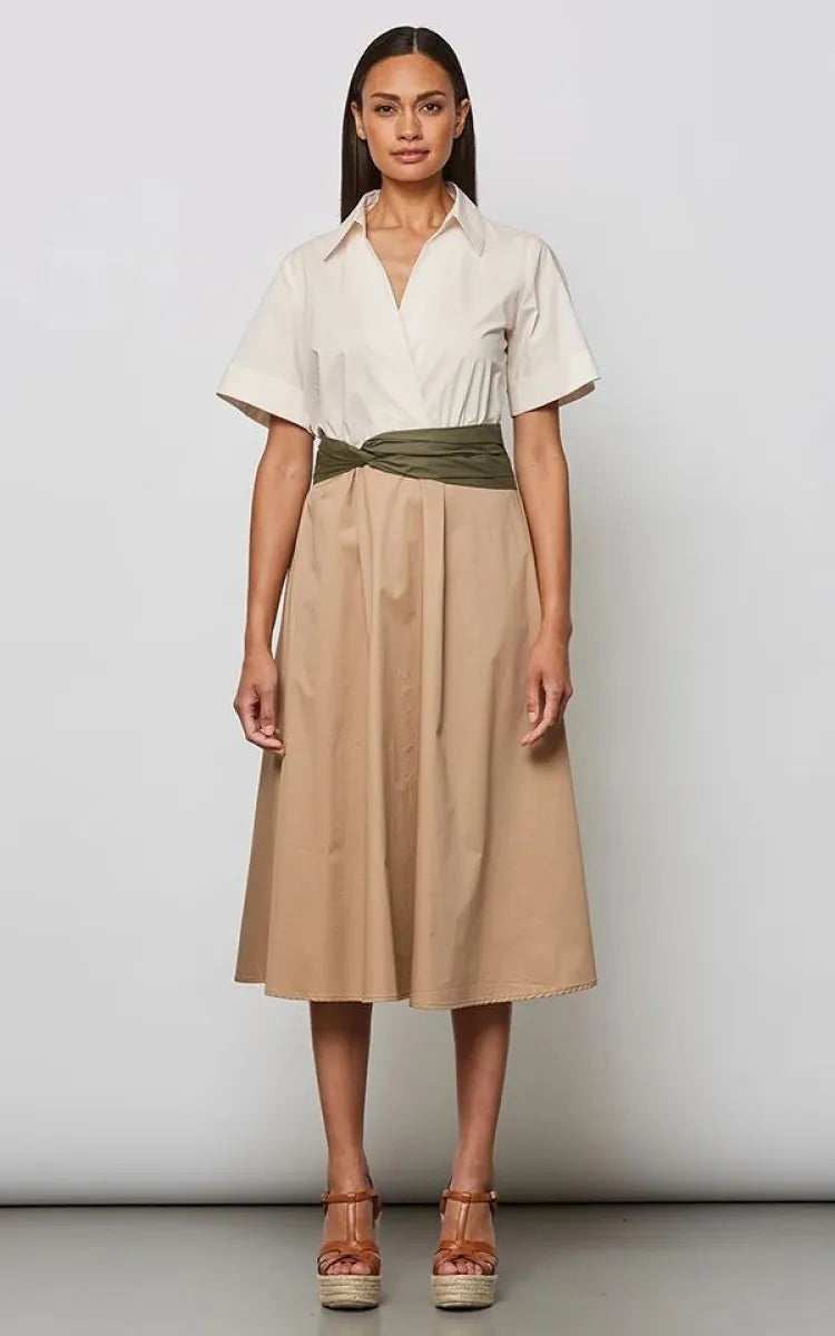 LaSalle Dress Collar Belted