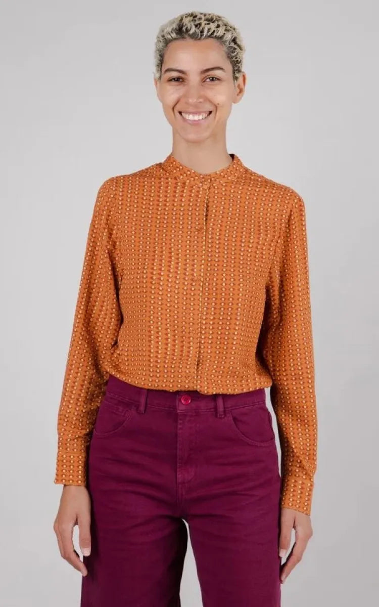 Brava Fabrics Blouse Eyes Mao Regular