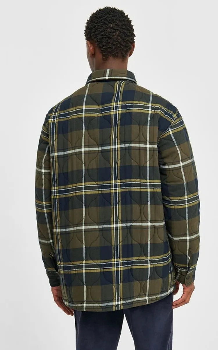 KnowledgeCotton Apparel Overshirt Checked Quilted