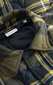 KnowledgeCotton Apparel Overshirt Checked Quilted