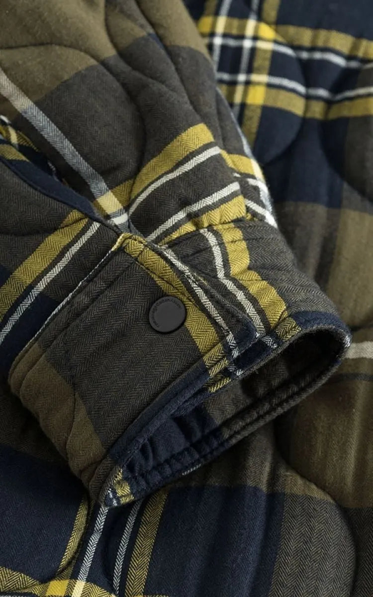 KnowledgeCotton Apparel Overshirt Checked Quilted