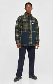 KnowledgeCotton Apparel Overshirt Checked Quilted