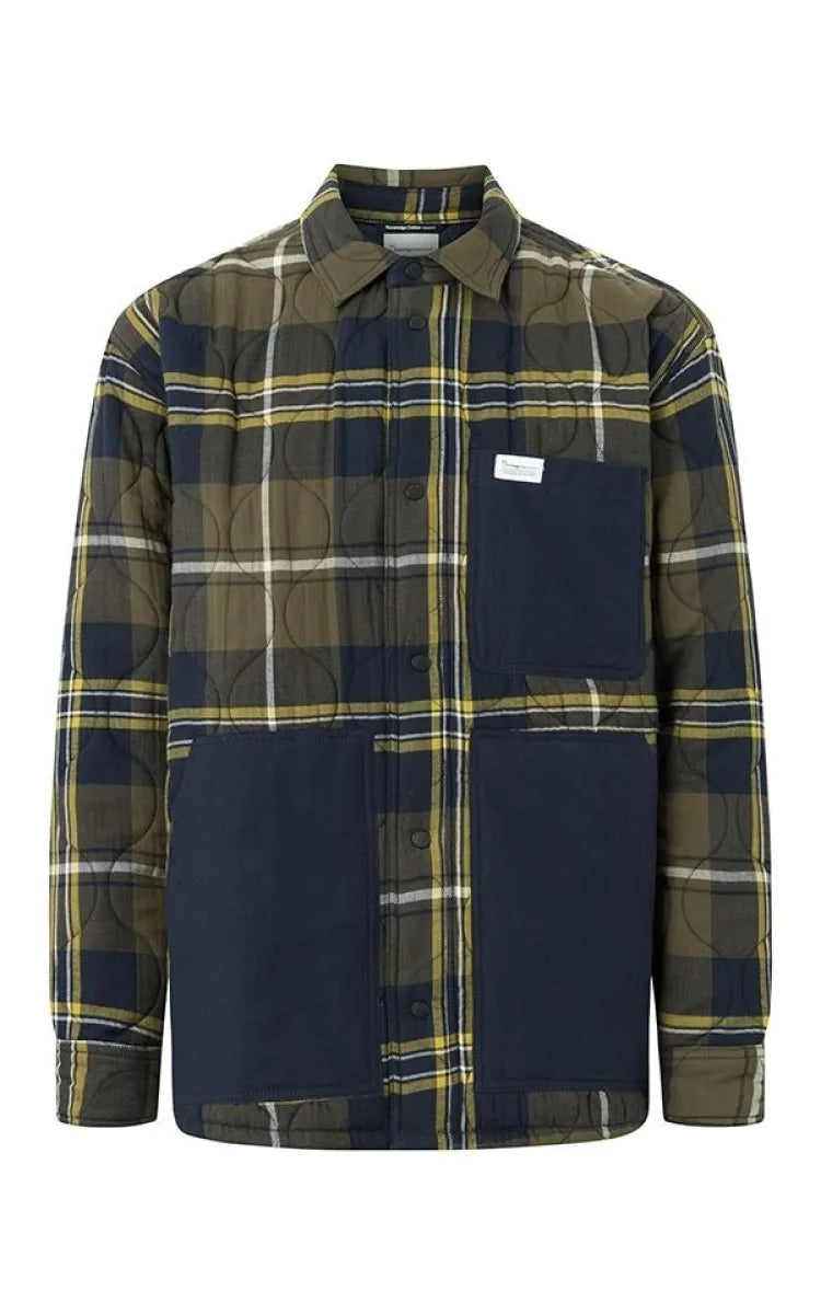 KnowledgeCotton Apparel Overshirt Checked Quilted