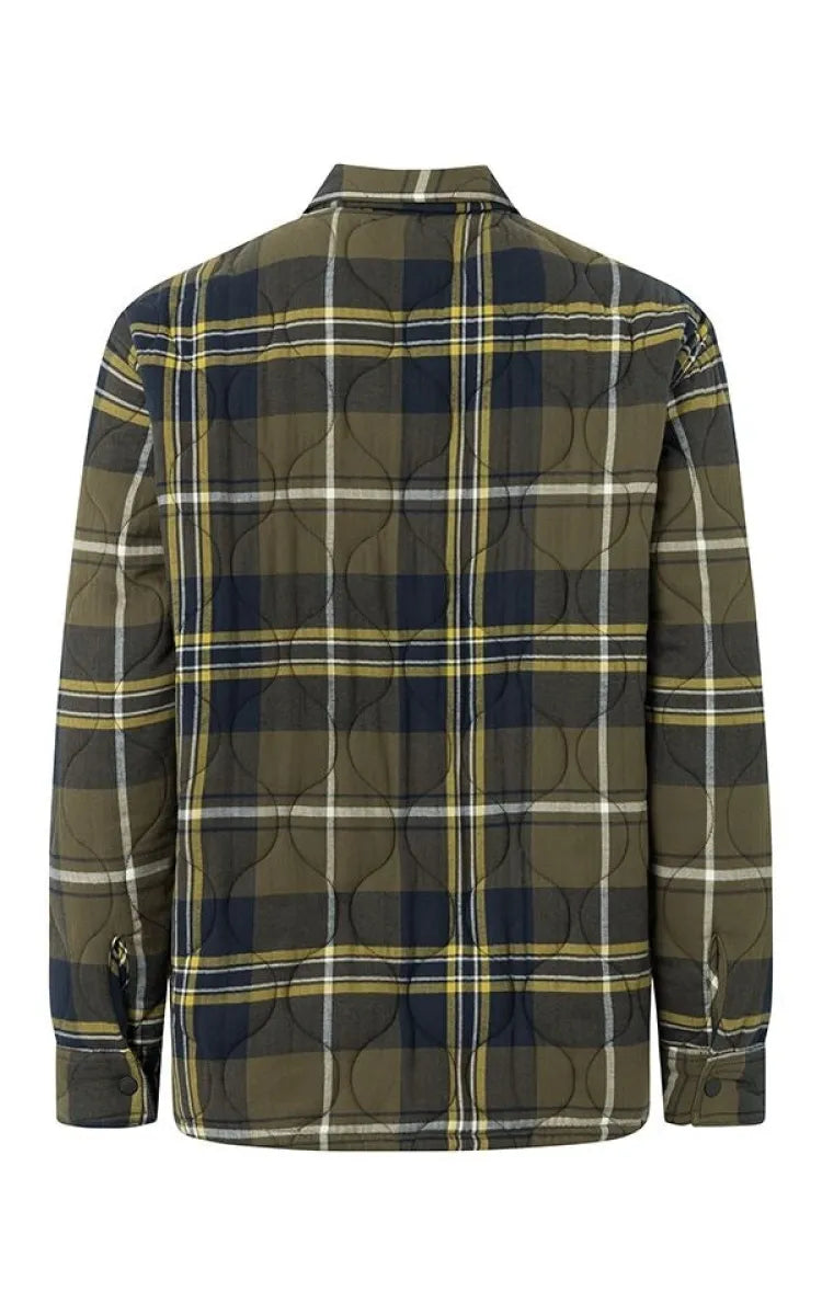 KnowledgeCotton Apparel Overshirt Checked Quilted