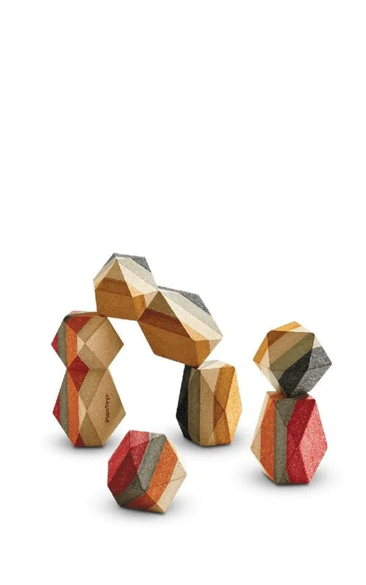 Plan Toys Toy Geo Stacking Rocks