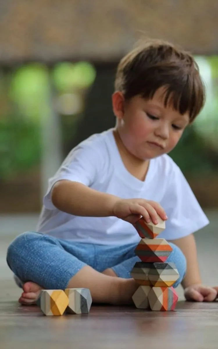 Plan Toys Toy Geo Stacking Rocks