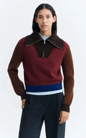 Thinking MU Tanit Multicolour Wool Sweater