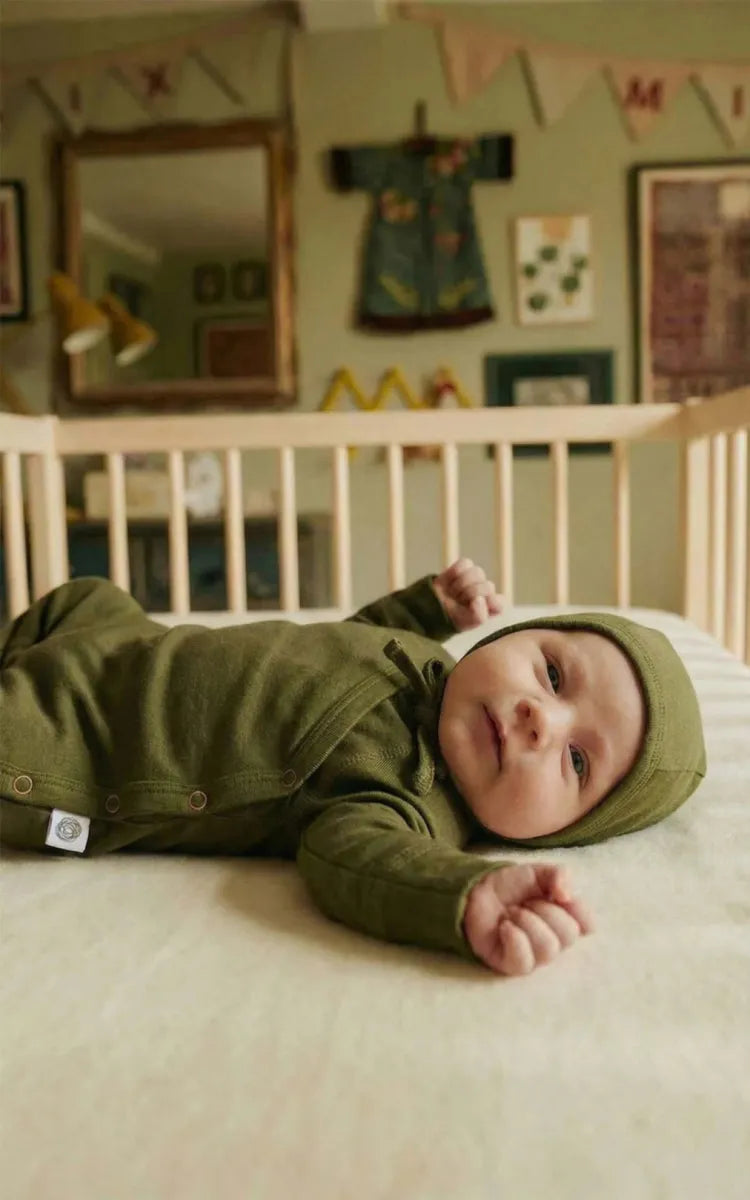 Lille Barn Wool Playsuit with feet